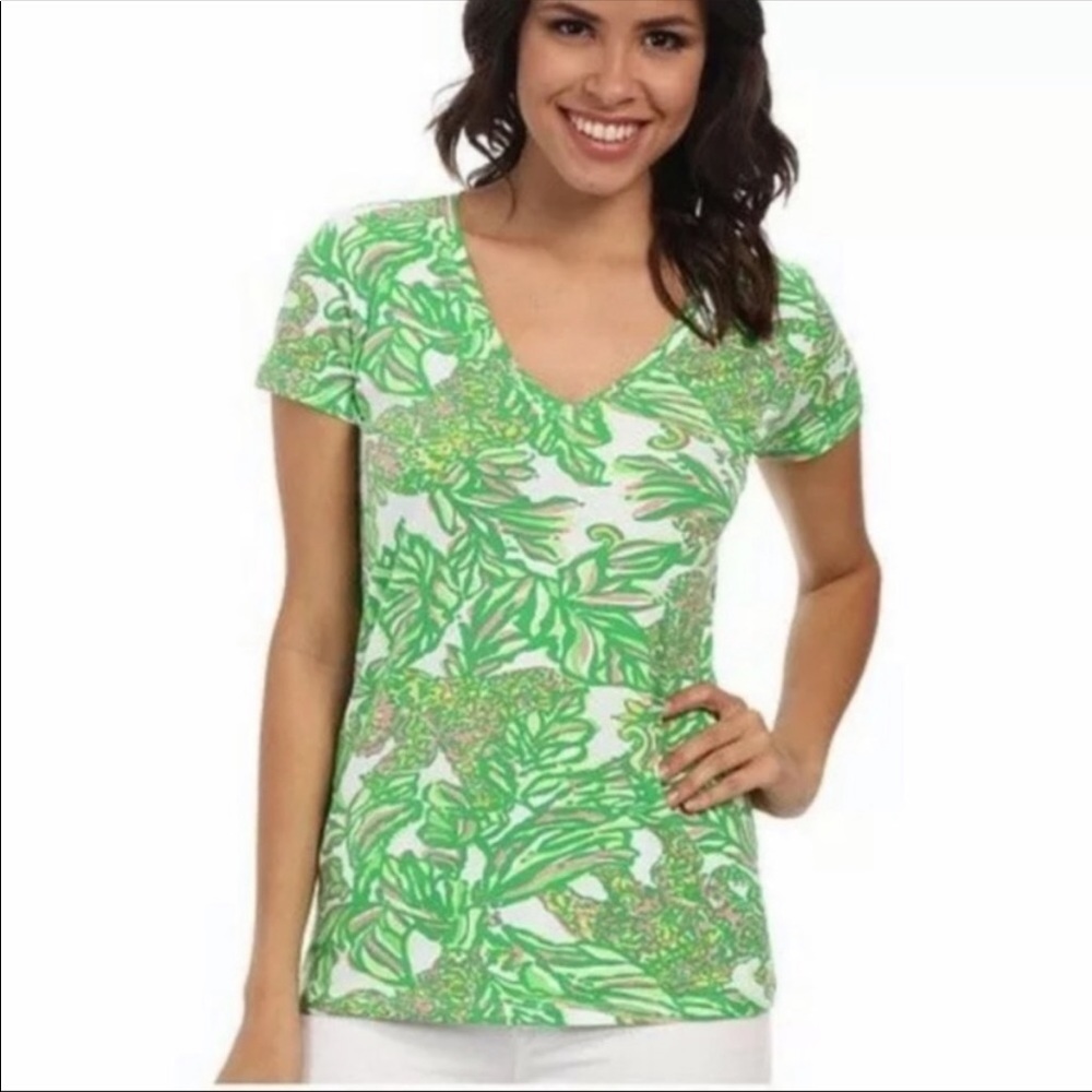 Lilly Pullitzer Michelle top seeing pink elephants